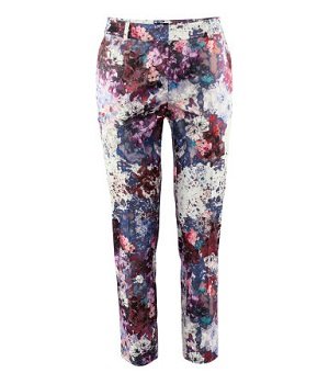 Olivia Palermo - pantaloni H&M con stampa floreale