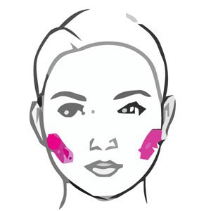 Come applicare il fard sul viso rotondo (bellaebrava.it)