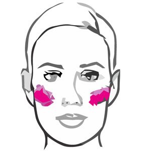 Ecco come applicare il  fard su un viso rettangolare (bellaebrava.it)