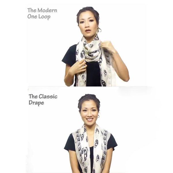 20 modi per indossare la sciarpa: Stile moderno e stile classico