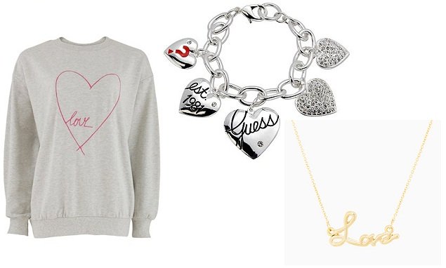 San Valentino 3 super idee regalo fashion per lei bracciale collana con scritte felpa